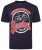 Kam Jeans 5712 Twin Pack Motorcycle/Cycle Print Tee Black and Navy - Marškinėliai - Marškinėliai - 2XL-14XL