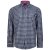 Kam Jeans 6156 Long Sleeve Check Shirt Navy - Marškiniai - Marškiniai - 2XL-8XL
