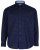 Kam Jeans 6158 Long Sleeve Dobby Embroidery Shirt Navy - Marškiniai - Marškiniai - 2XL-8XL