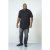 D555 Archer Collarless Shirt Black - Marškiniai - Marškiniai - 2XL-8XL