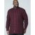 D555 Theo Long Sleeve Check Shirt - Marškiniai - Marškiniai - 2XL-8XL