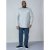D555 Plato Long Sleeve T-shirt Grey - Marškinėliai - Marškinėliai - 2XL-14XL