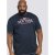 D555 Thornton Embroidery T-shirt Navy - Marškinėliai - Marškinėliai - 2XL-14XL