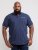D555 Rogers Printed Polo Navy - Polo marškinėliai - Polo marškinėliai - 2XL-8XL