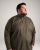 Motley Denim Lisbon Long Sleeve Shirt Dark Khaki - Marškiniai - Marškiniai - 2XL-8XL