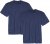Adamo Marlon Comfort fit 2-pack T-shirt Denim Blue - Marškinėliai - Marškinėliai - 2XL-14XL