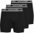 Jack & Jones Solid Boxer 3-Pack Black - Boxer šortai - Vyriški dideli boxer šortai