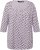 Ulla Popken Polka Dot 3/4 Sleeve Square Neck A-Line Tee Light Blue-Grey - Spausdinti marškinėliai moterims - 