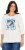 Ulla Popken Photo Graphic 3/4 Sleeve Tee Pearl White - Spausdinti marškinėliai moterims - 