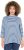 Ulla Popken Striped 3/4 Sleeve Turtleneck Tee Light Blue - Spausdinti marškinėliai moterims - 