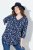 Ulla Popken Asymmetric Cowboy Boot Print Tee Dark Blue - Spausdinti marškinėliai moterims - Marškinėliai su raštais moterims