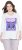 Ulla Popken Fashion Graphic T-Shirt Off-White - Spausdinti marškinėliai moterims - 