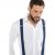JP1880 Suspenders X-Shape Navy - Aksesuarai - 
