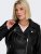 Only Carmakoma Emmy Biker Jacket Black - Odinės striukės - 