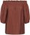 Kaffe Curve Neela Off-Shoulder Blouse Henna Brown - Palaidinės ir tunikos - 