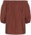 Kaffe Curve Neela Off-Shoulder Blouse Henna Brown - Palaidinės ir tunikos - 