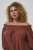 Kaffe Curve Neela Off-Shoulder Blouse Henna Brown - Palaidinės ir tunikos - 