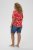 Kaffe Curve Ami Short Sleeve Blouse Printed Poppy Red - Palaidinės ir tunikos - 