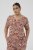 Kaffe Curve Ami Short Sleeve Blouse Printed Henna Brown - Palaidinės ir tunikos - 
