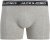 Jack & Jones Hector Solid Trunks 5-Pack Grey - Boxer šortai - Vyriški dideli boxer šortai