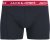 Jack & Jones Hector Solid Trunks 3-Pack Navy/Red/Grey - Boxer šortai - Vyriški dideli boxer šortai