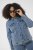 Kaffe Curve Vilana Denim Jacket Washed Blue - Džinsinės striukės - 