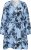 Kaffe Curve Aliana Dress Blue Flower Animal - Midi suknelės - 