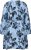 Kaffe Curve Aliana Dress Blue Flower Animal - Midi suknelės - 