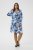 Kaffe Curve Aliana Dress Blue Flower Animal - Midi suknelės - 