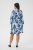 Kaffe Curve Aliana Dress Blue Flower Animal - Midi suknelės - 