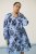 Kaffe Curve Aliana Dress Blue Flower Animal - Midi suknelės - 