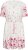 Kaffe Curve Rosa Mini Dress White Rose Border Flower - Mini suknelės - 