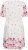 Kaffe Curve Rosa Mini Dress White Rose Border Flower - Mini suknelės - 