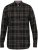 D555 Destin Checked Long Sleeve Shirt Black/Tan Check - Marškiniai ilgomis rankovėmis - 