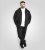 Duke Kenilworth Pin Tuck Sleeves Zip Through Hoodie Dark Navy TALL - TALL džemperiai - 