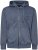 Kam Jeans 7082 Garment DYE with Zipper Hoodie Vintage Indigo - Megztiniai ir džemperiai - Megztiniai ir Džemperiai - 2XL-14XL