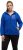 Ulla Popken Teddy Fleece Partial Zip Hoodie Royal Blue - Megztiniai ir džemperiai - 