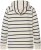 Ulla Popken Stripe Print Loungewear Hoodie Chalk - Megztiniai ir džemperiai - 