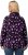 Ulla Popken Floral Print Drawstring Collar Hoodie Black - Megztiniai ir džemperiai - 