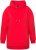 Ulla Popken Back Print Kangaroo Pocket Hoodie Hibiscus Red - Megztiniai ir džemperiai - 
