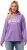 Ulla Popken City Name Graphic Hoodie Light Purple - Megztiniai ir džemperiai - 