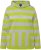 Ulla Popken Mixed Stripe Long Sleeve Hoodie Apple Green - Megztiniai ir džemperiai - 