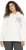 Ulla Popken Face Graphic Long Sleeve Hoodie Off-White - Megztiniai ir džemperiai - 