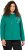 Ulla Popken Face Graphic Long Sleeve Hoodie Emerald Green - Megztiniai ir džemperiai - 