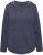 Ulla Popken Open Edged Long Sleeve V-Neck Hoodie Navy - Megztiniai ir džemperiai - 