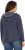 Ulla Popken Open Edged Long Sleeve V-Neck Hoodie Navy - Megztiniai ir džemperiai - 