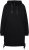Ulla Popken Longline Lace Up Hoodie Black - Megztiniai ir džemperiai - 