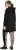 Ulla Popken Longline Lace Up Hoodie Black - Megztiniai ir džemperiai - 