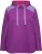 Ulla Popken Waffle Pique Contrast Color Hoodie Dark Purple - Megztiniai ir džemperiai - 