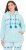 Ulla Popken Plush Alpine Striped Motif Loungewear Hoodie Baby Blue - Megztiniai ir džemperiai - 